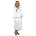 Wholesale 100% Cotton Terry Hotel White hooded bathrobe